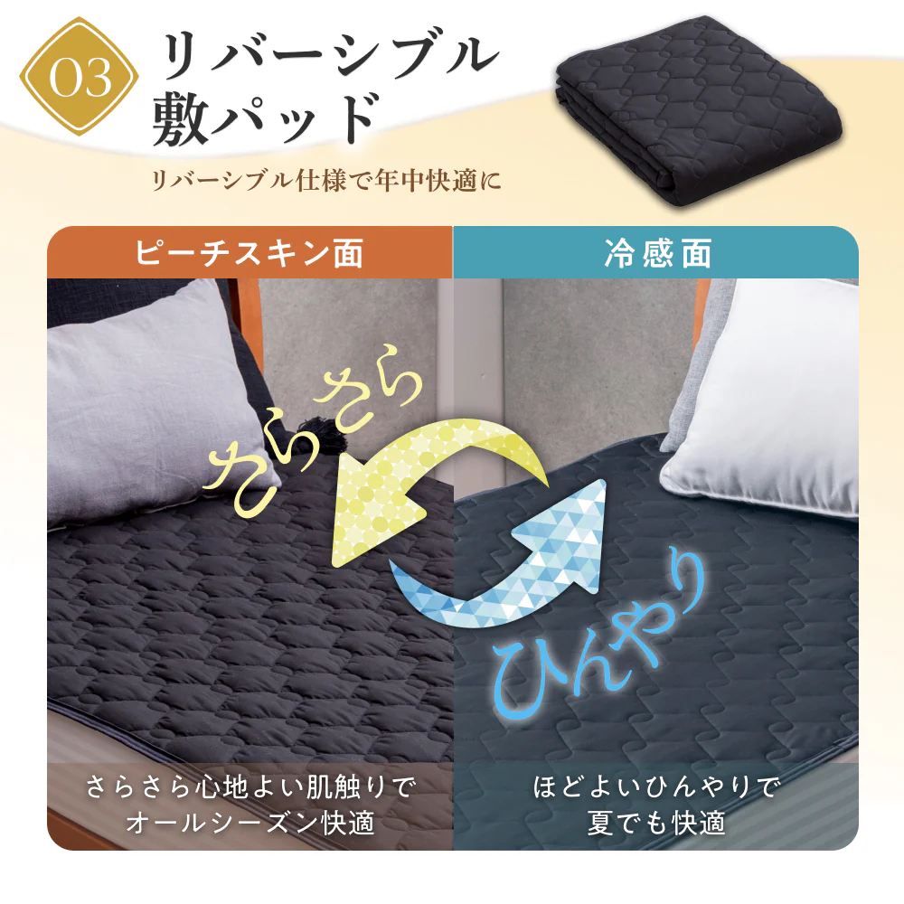 【低反発マットレス・低反発枕・敷パッド すぐに使える】プレミアム低反発3点セット - Image 8