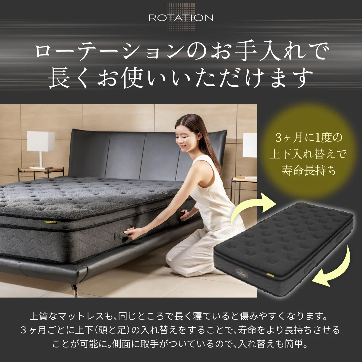 【極厚25cm高密度2層ポケットコイルが実現した贅沢な寝心地】デュアルコイルマットレス - Image 13