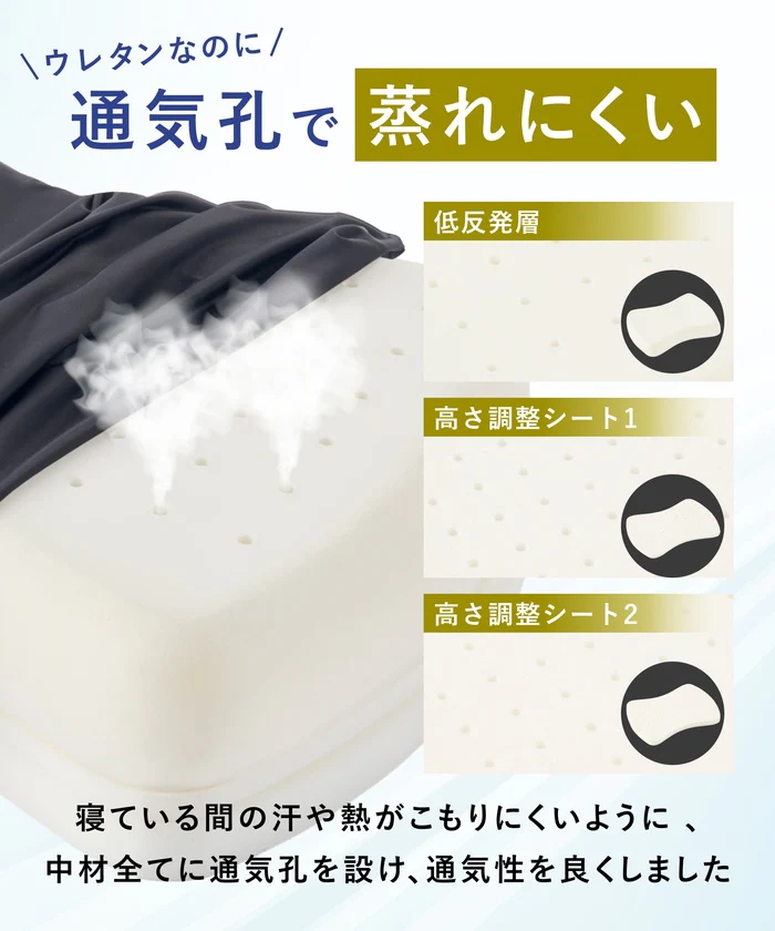 【低反発×冷感ジェルでひんやり快眠】クールフィットピロー - Image 9