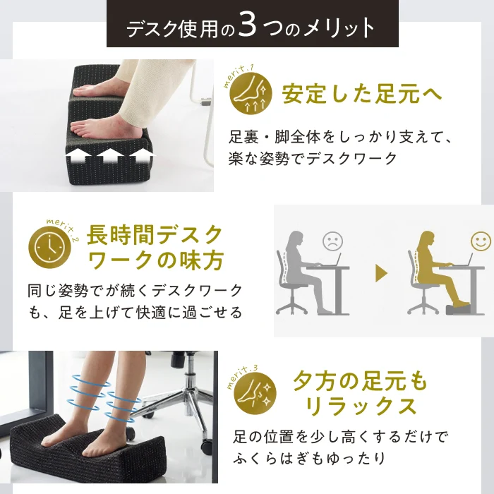 【ゆるやかカーブ×低反発35D×洗えるカバー】ふくらはぎフィット足まくら - Image 9