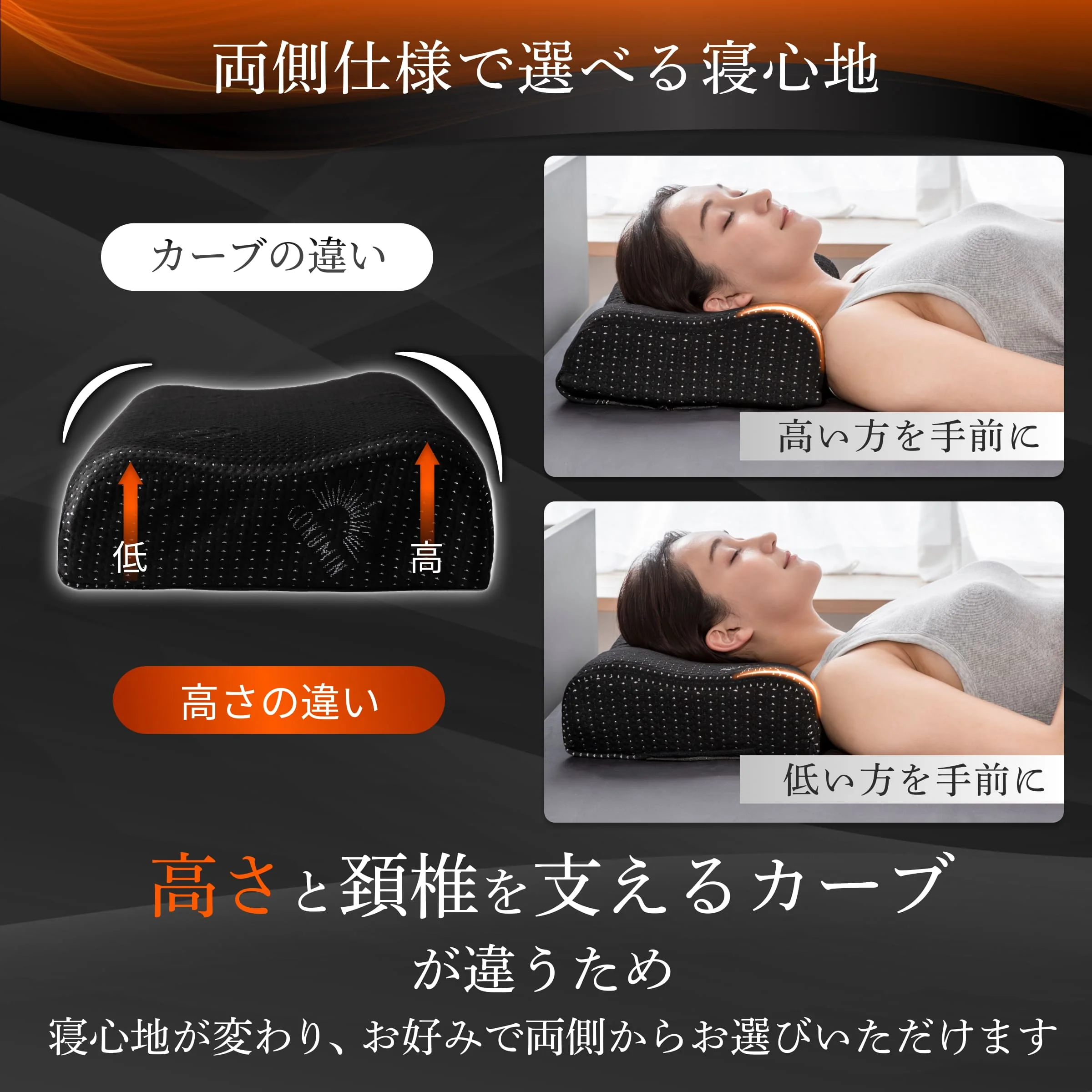 【活性炭配合でパワーアップ！オーダーメード級の高さ調整可能】 Takumi 無重力ジェルピロー NEO - Image 11