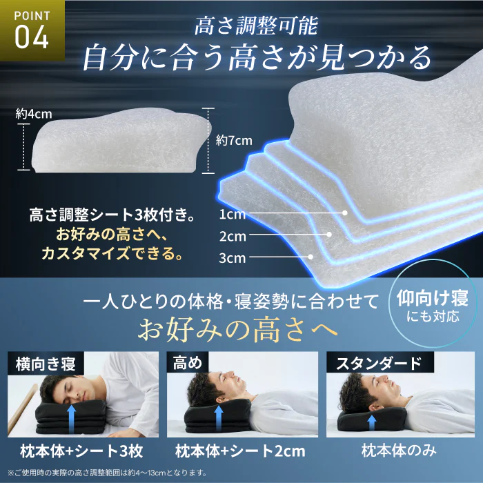 【横向き寝を考えた硬め・高め洗えるファイバーピロー】ハードファイバーピロー - Image 10