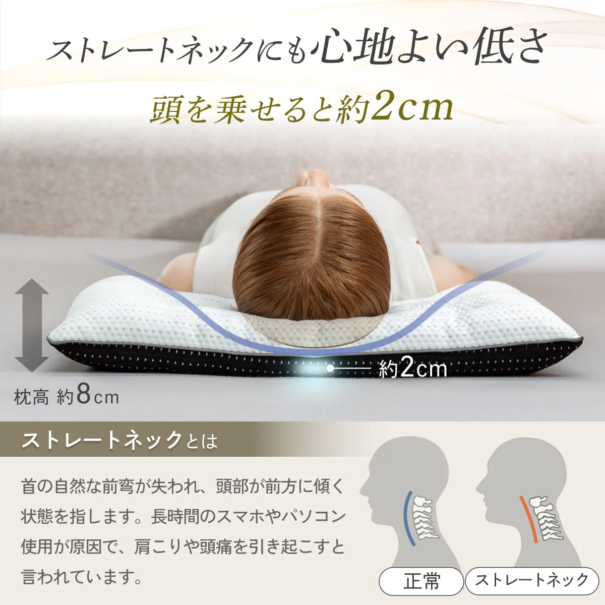 【極低まくらでどんな寝方も快適】ベーシックローピロー - Image 5