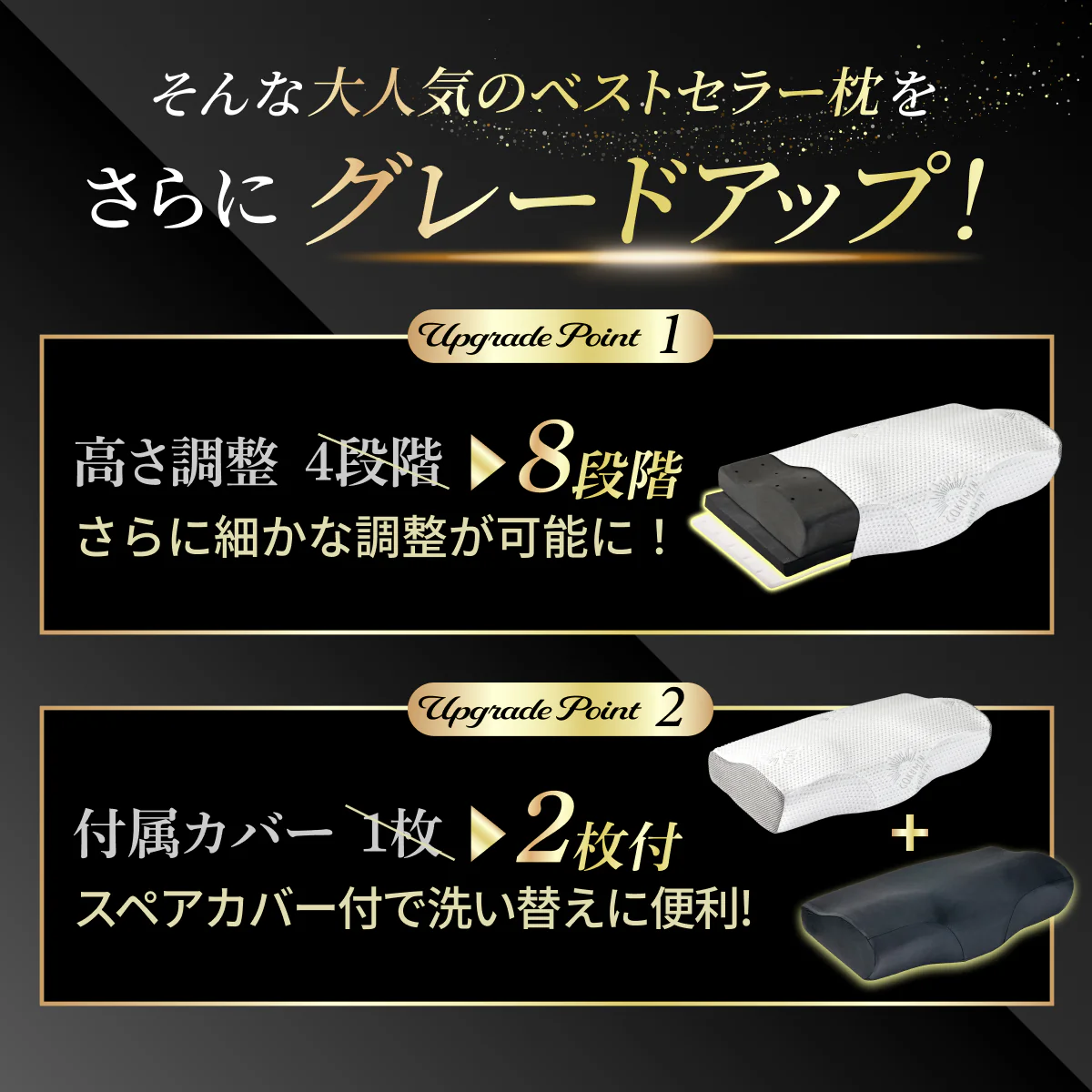 【GOKUMINのベストセラーが進化!】プレミアム低反発枕plus+ - Image 2