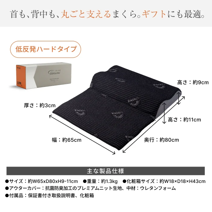 【14段階×20通り×大きめ低反発枕65×80cm】グランピロー ソフト/ハード - Image 17