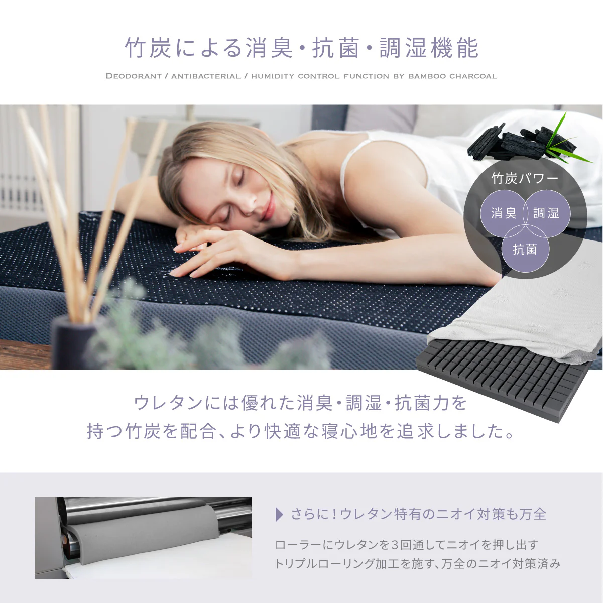 【超高密度34D 2層構造で選べる硬さ】プレミアムグランマットレス〜ストレート〜 - Image 13