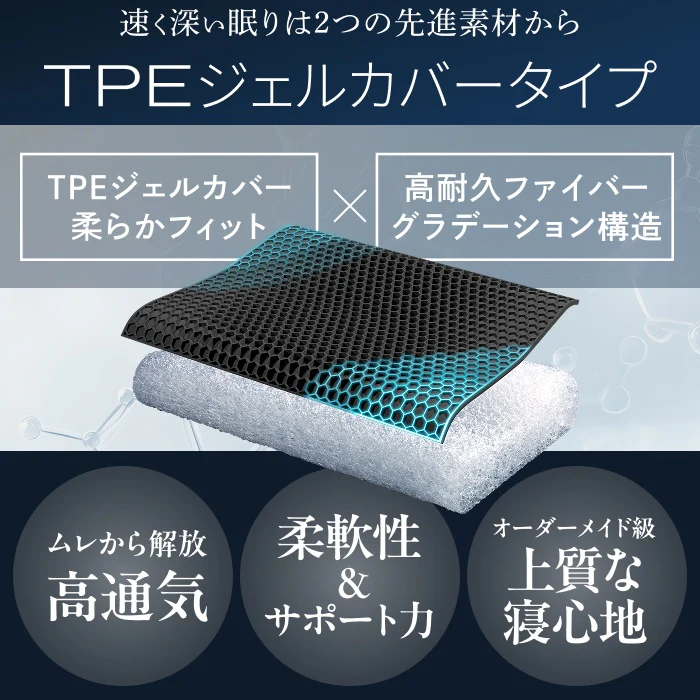 【丸洗い可能＆高通気性でオーダーメイド級寝心地～】AMUファイバーピロー / AMUファイバーピロージェルカバー - Image 11