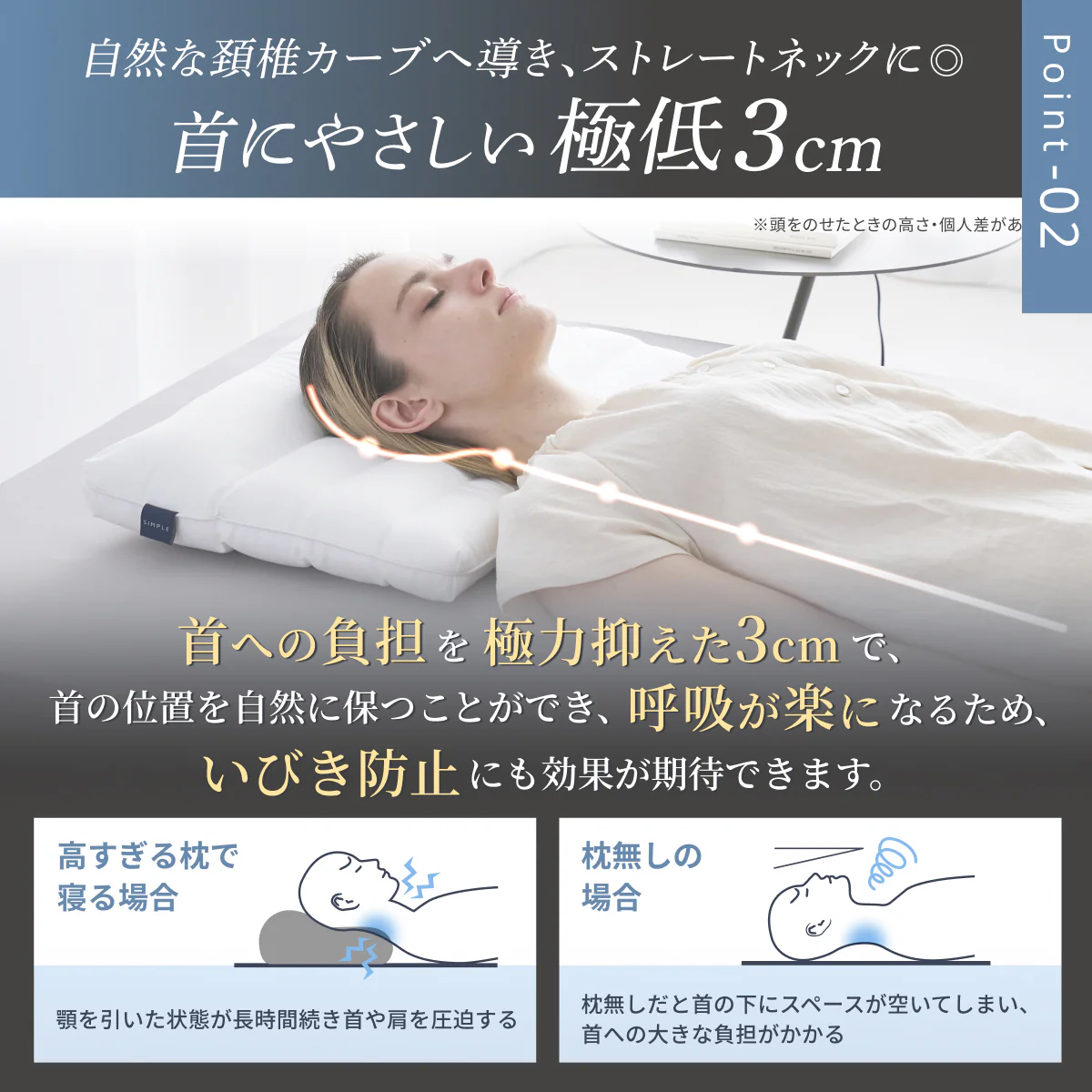 【枕がいらない人のための枕®】天使のわたもこローピローNEO - Image 7