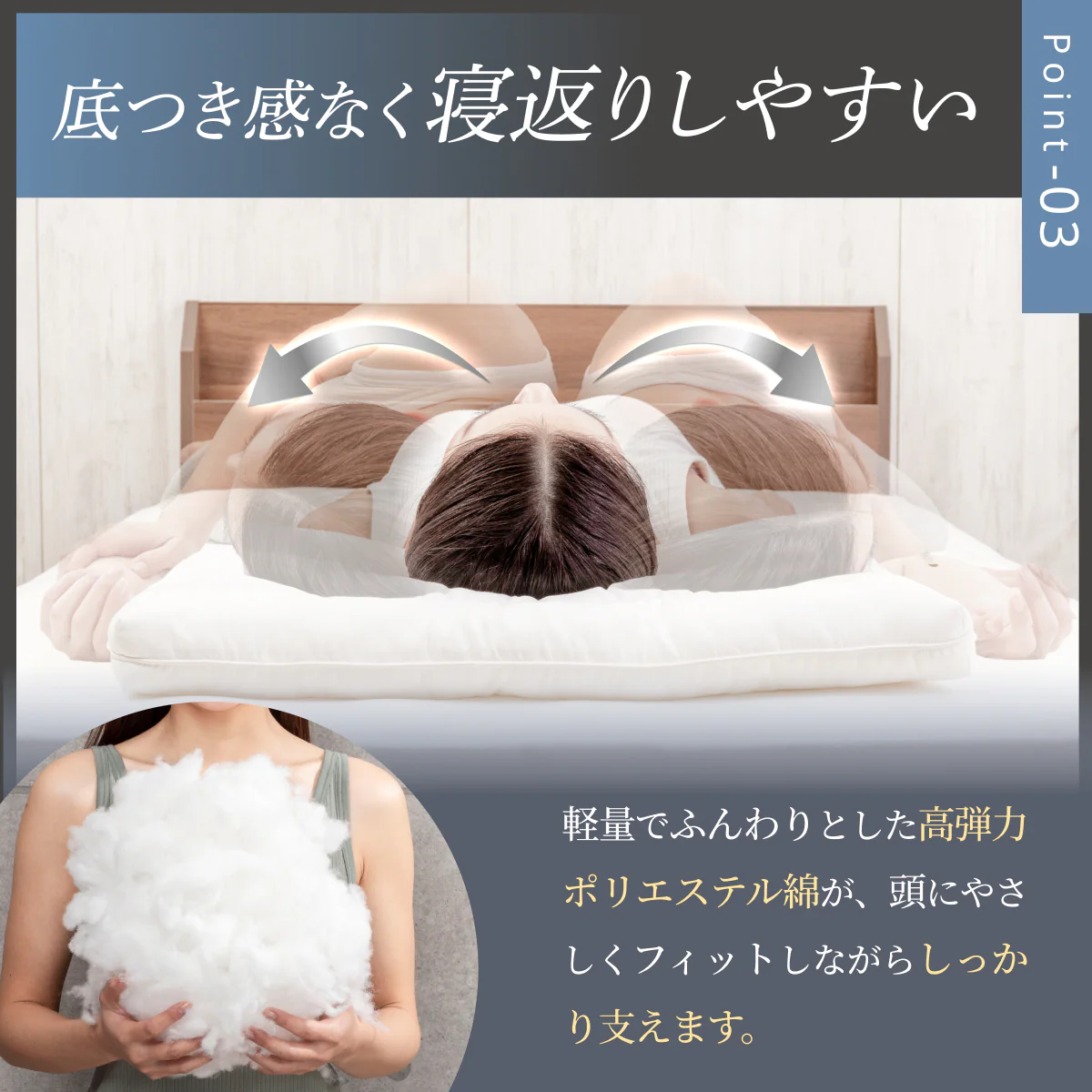 【枕がいらない人のための枕®】天使のわたもこローピローNEO - Image 8