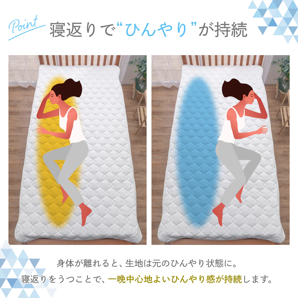 【リバーシブルで両面使える】オールシーズンリバーシブル敷きパッド - Image 5