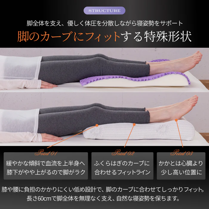 【整体師監修 むくみのお悩みに 新感覚無重力】フットピロー - Image 9