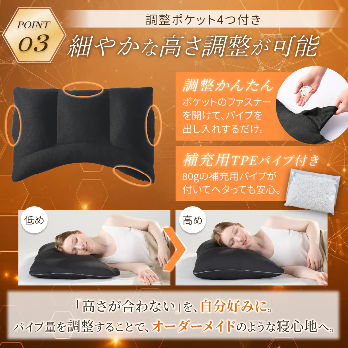 【肩まで支えて首肩にフィットする】メディゼロピローフルサポート - Image 11