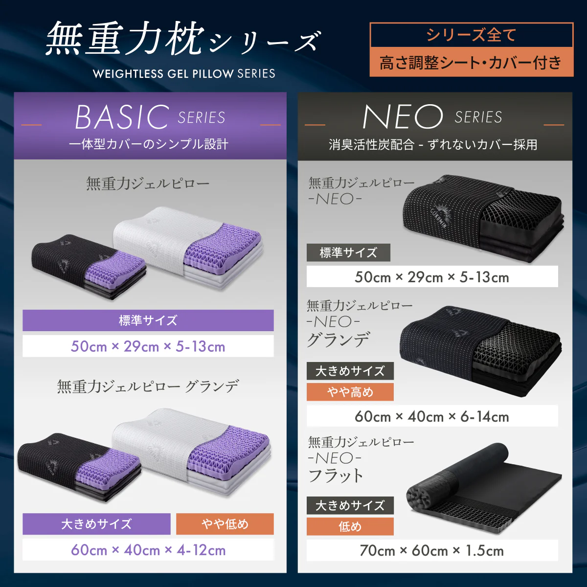 【大人気の無重力ジェルピローにフルサポートタイプが登場!】 Takumi 無重力ジェルピロー NEO フルサポート - Image 16