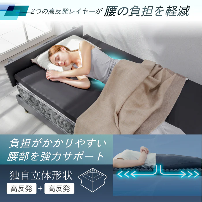 【自宅以外でも上質な睡眠を】AirZERO 3Dセル マットレスポータブルタイプ - Image 11