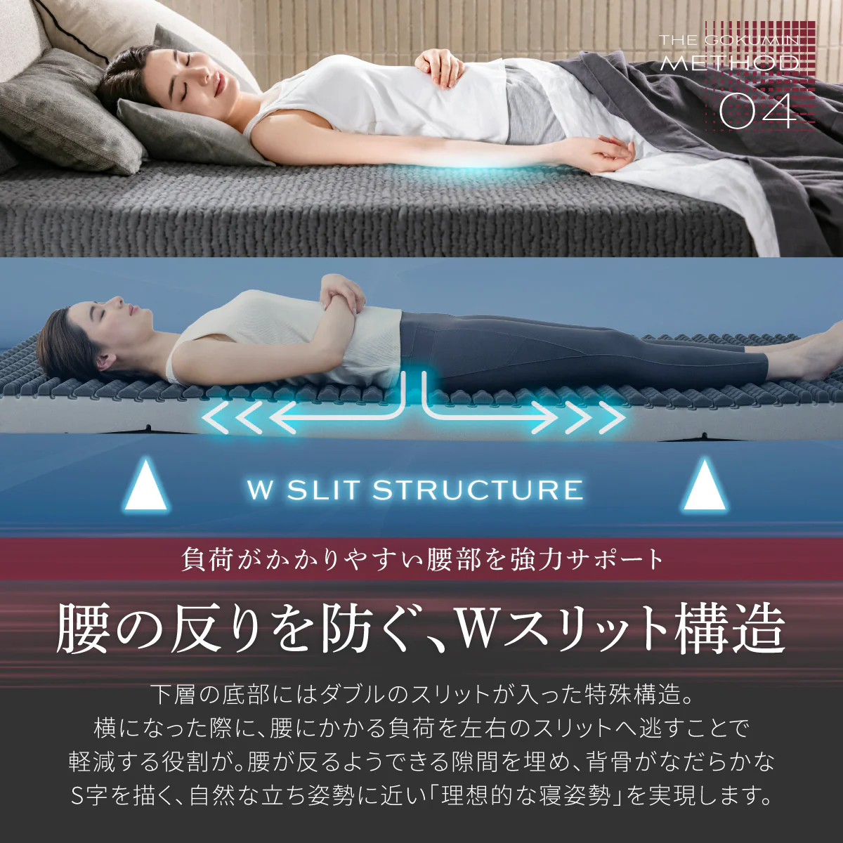 【スリープストレスをゼロにする 特殊加工で高い通気性 】AirZERO 3Dセルマットレス - Image 16