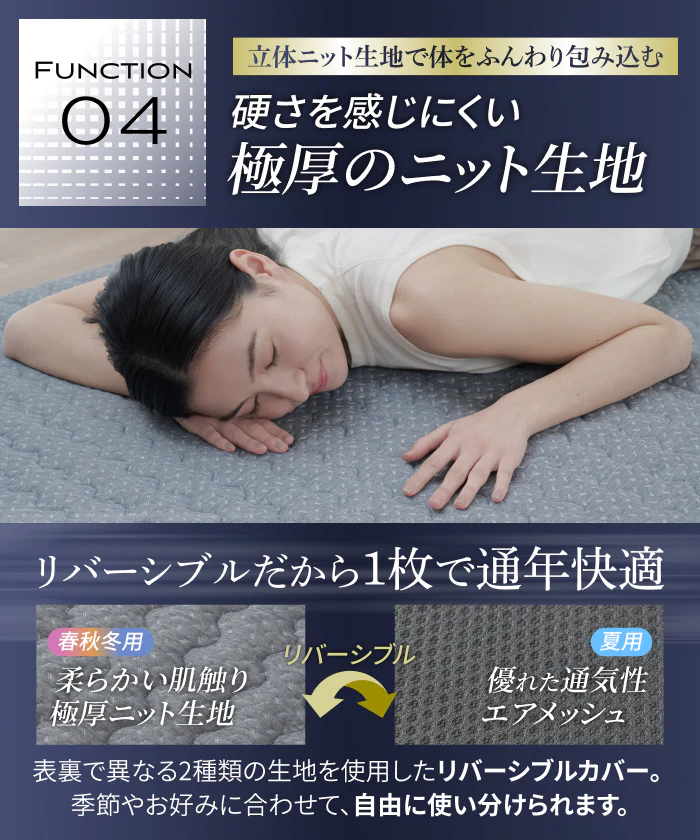 【腰を休ませる高反発5cm】リライブファイバーマットレストッパー - Image 15