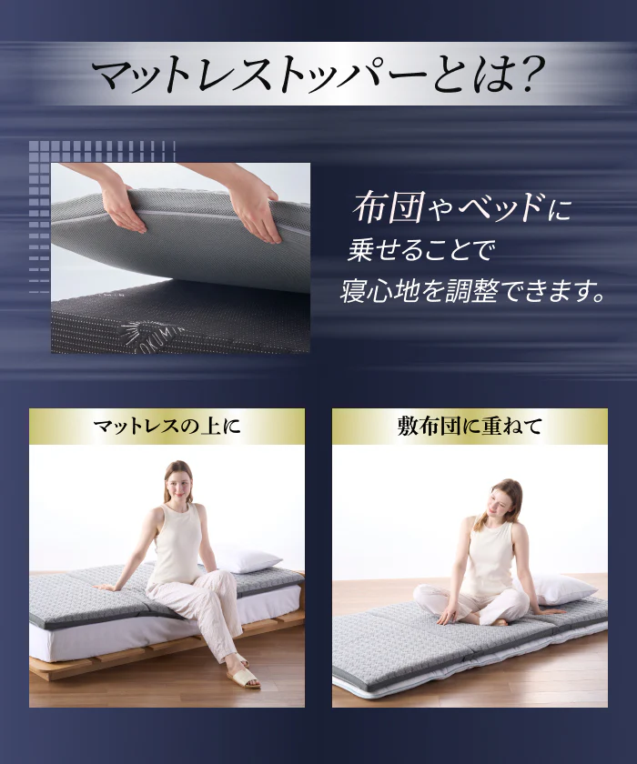 【腰を休ませる高反発5cm】リライブファイバーマットレストッパー - Image 5
