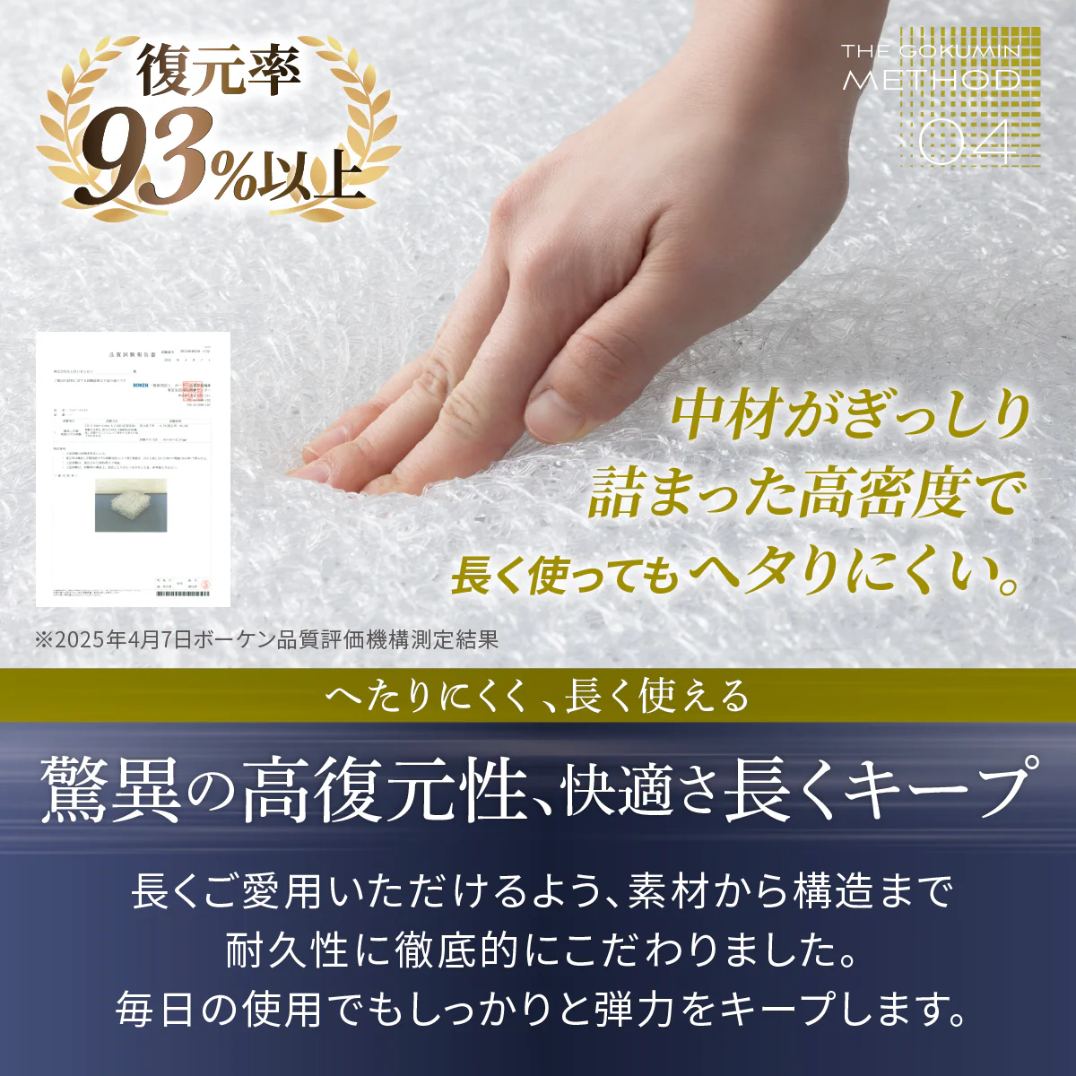 【慢性的な腰のダルさが、寝るだけでスッキリ。】リライブファイバーマットレス - Image 10