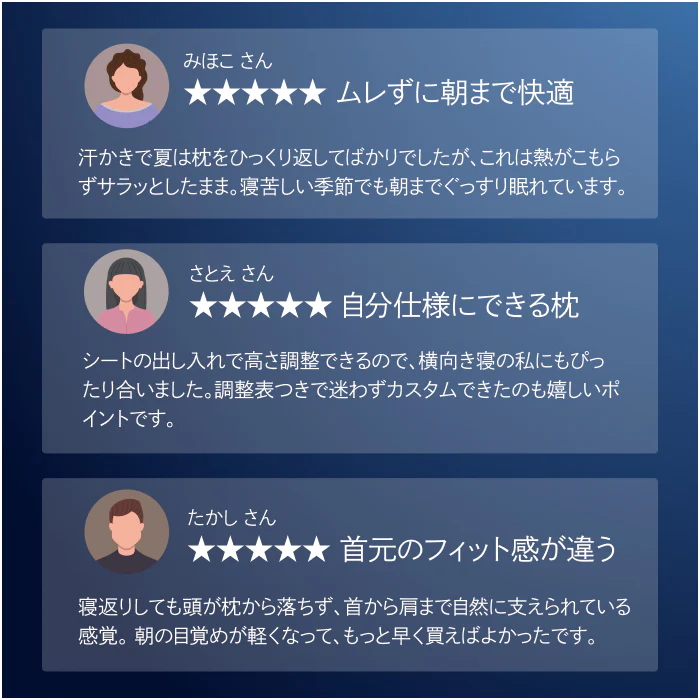 【熱を逃がして遠く深く眠れる超無重力、超通気枕】超無重力ジェルピロー AirPlus - Image 4