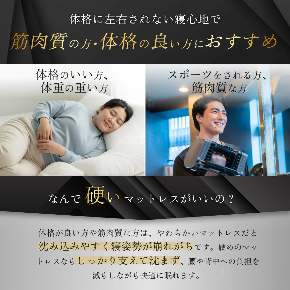 【腰を支える超高反発×高密度】GOKUMIN マンモスリープマットレス　三つ折り - Image 11
