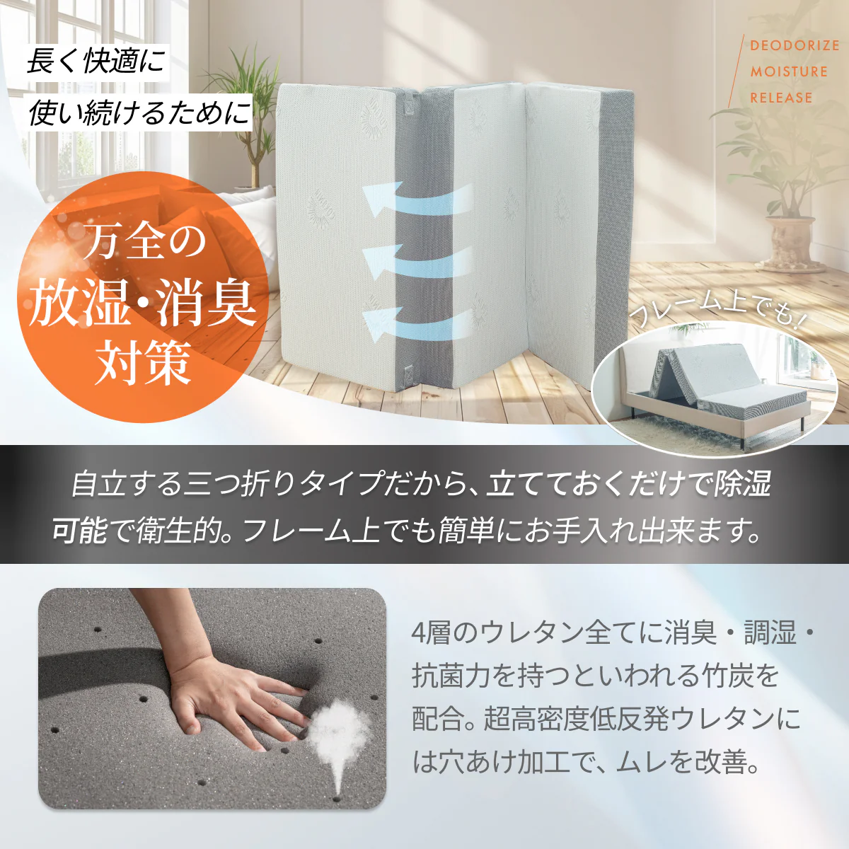 【腰サポート力アップ+寝返りしてもズレない】アルティメイトマットレスplus+ - Image 12