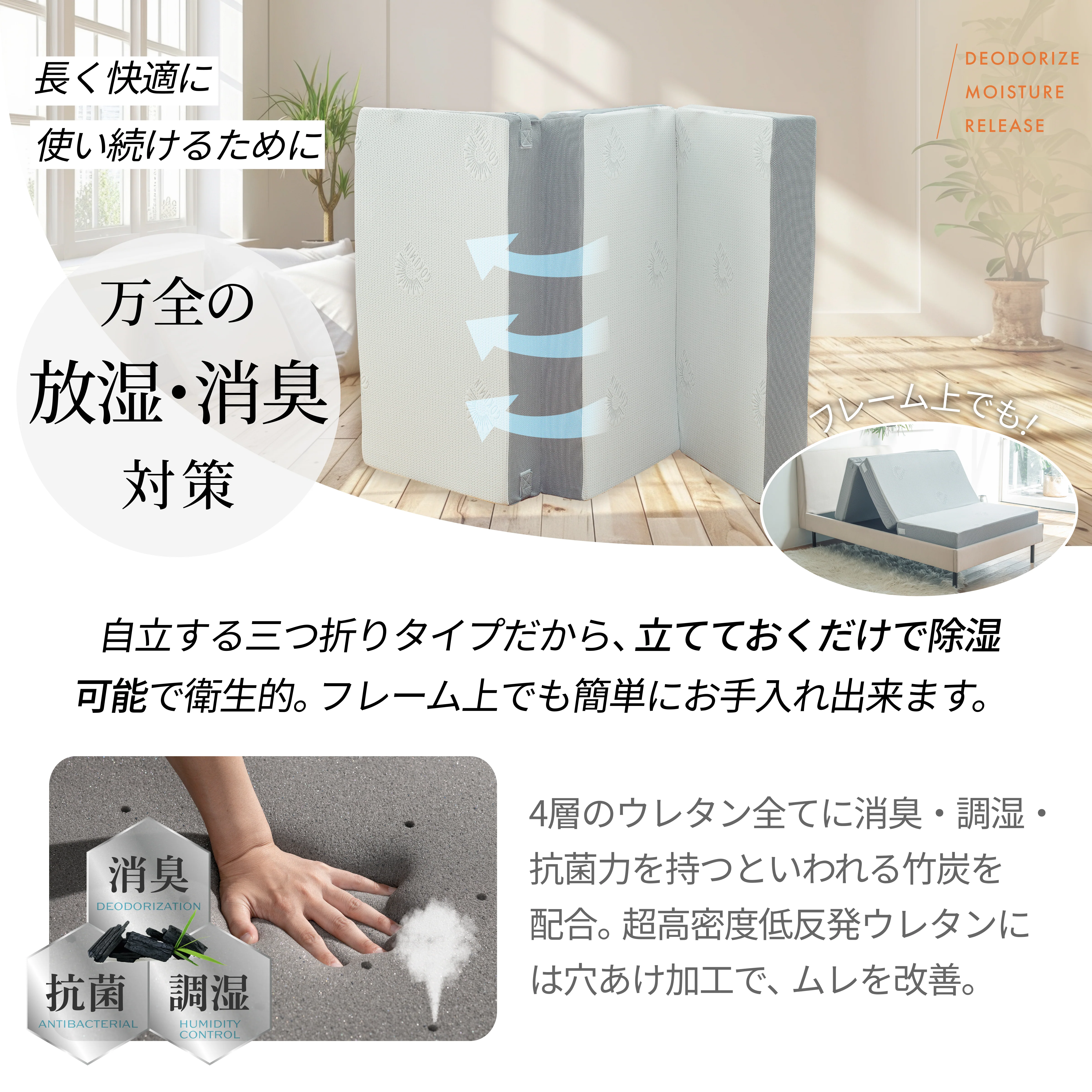 【マットレスの究極形 125通りの寝心地が叶う4層構造】アルティメイトマットレス - Image 11